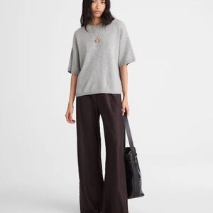 Madewell Short-Sleeve Sweater Tee in 100% Cashmere